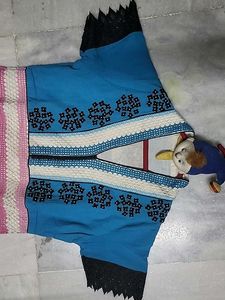 Blue Patterned Summer Dress