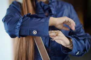 Frill Trench Coat