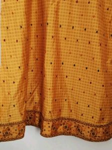 Embroidered Mustard Top