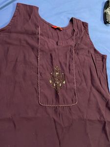 Elegant vertician wine Kurta