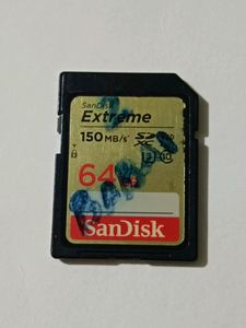 64GB 150mb/s Sandisk &#39;Extreme&#39; Memory Card