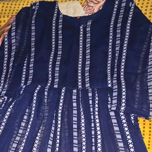 Women Nyra Cut Georgette Kurti Xs Size 34 Bust