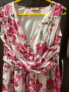 Floral Print Dress (L Size)
