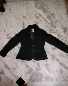 Black Silky Blazer