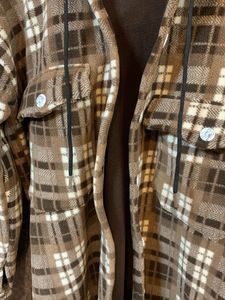 Brown Plaid Flannel Shacket