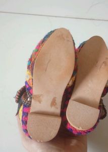 👧 Multicolored Mojdi for Girls (1–2 Years)
