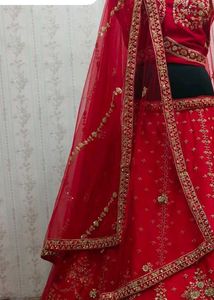 Stunning Red Bridal Lehenga Choli