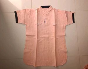 Designer Pathani Style Khadi Cotton Short Shirt 👕