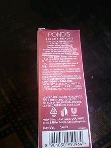 Ponds Bright Beauty Gluta Niacinamide Serum