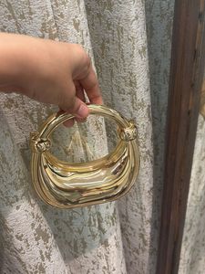 Gold Statement Handle Bag