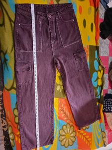 Wide Leg brown Cargo Pants