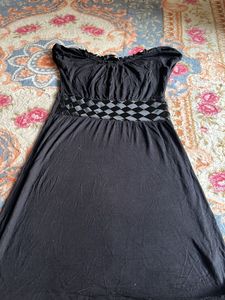 Black A-line Dress