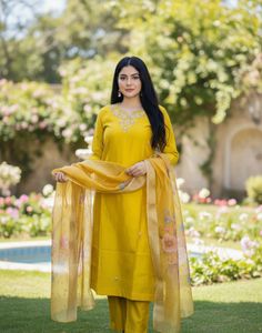 Embroidered heavy Kurta Set