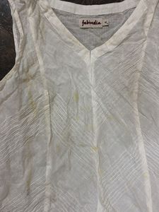 White Fabindia Top