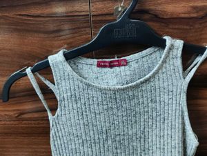 Cute Grey Skater Dress