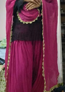 RANI colour Salwar +dupatta