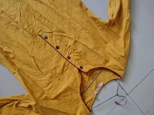 Mustard Anarkali Kurta