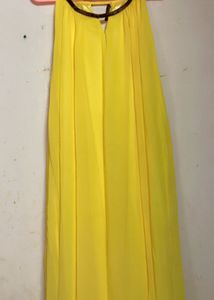 Yellow Halter Maxi Dress