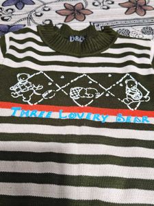 Cute Striped Kids Sweater