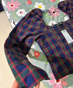 Tokyo Talkies Checked Princess Top
