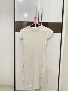 White Eyelet Chikankari Kurta