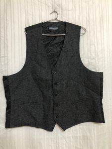 Madison Black Wool Waistcoat