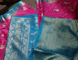 combo sarees (2) with Ethnic matching Blouse