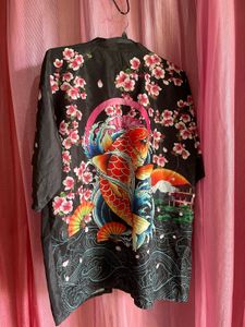 Koi Fish & Cherry Blossom Kimono