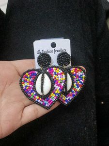 Beautiful Black Beads Earrings