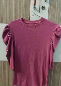 PINK KNIT TOP