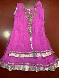 Lavendar anarkali set(not pink pure lavendar)