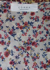 Floral Print Tunic Top