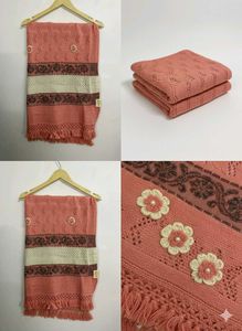 Elegant Coral Scarf