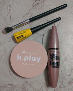 Eyeliner & Mascara & Blush & Brush