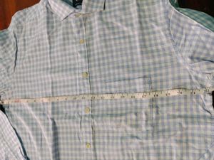 Light Blue Check Semi Formal Shirt