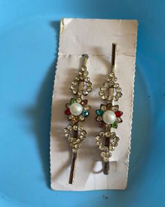 Sparkle &amp; Pearl Designer Hair Pins – Set of 4