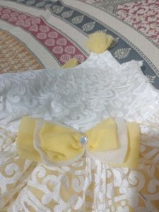 Cute Yellow &amp; White Dress