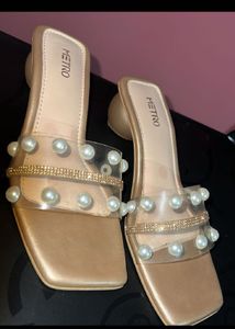 Metro Pearl Embellished Heels