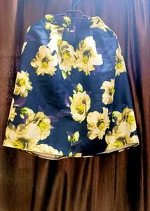 Floral Knee Length Skirt
