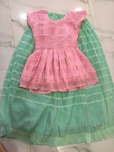 Cute Pink & Green Dress
