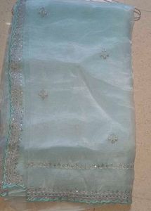 Organza Saree With Stitched Blouse