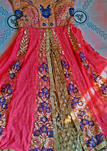 Beautiful Gown With Dupatta And Pent