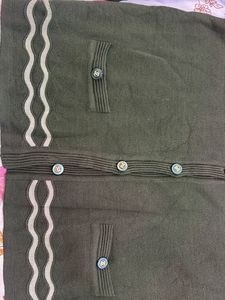 Stylish Olive Green Cardigan