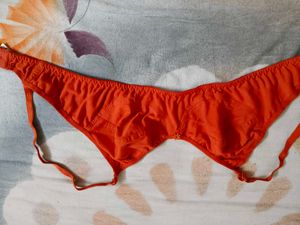 Orange Cotton Bra