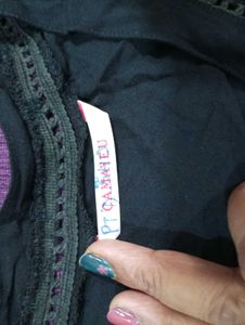 Short Black Kurta