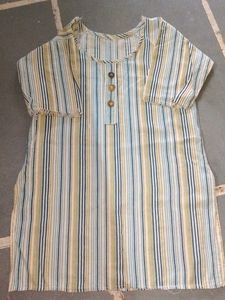 Striped Cotton Kurti Top
