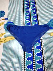 M &amp; S Blue Lace Panty