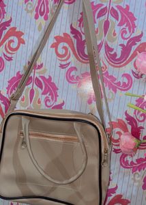 Stylish Handbag with Rhinestone Detail