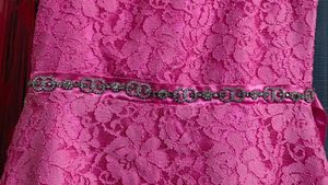 Pink Lace Party Dress for Girls