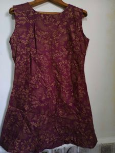 Elegant Purple Printed Kurta M/ L Size 36-38 in